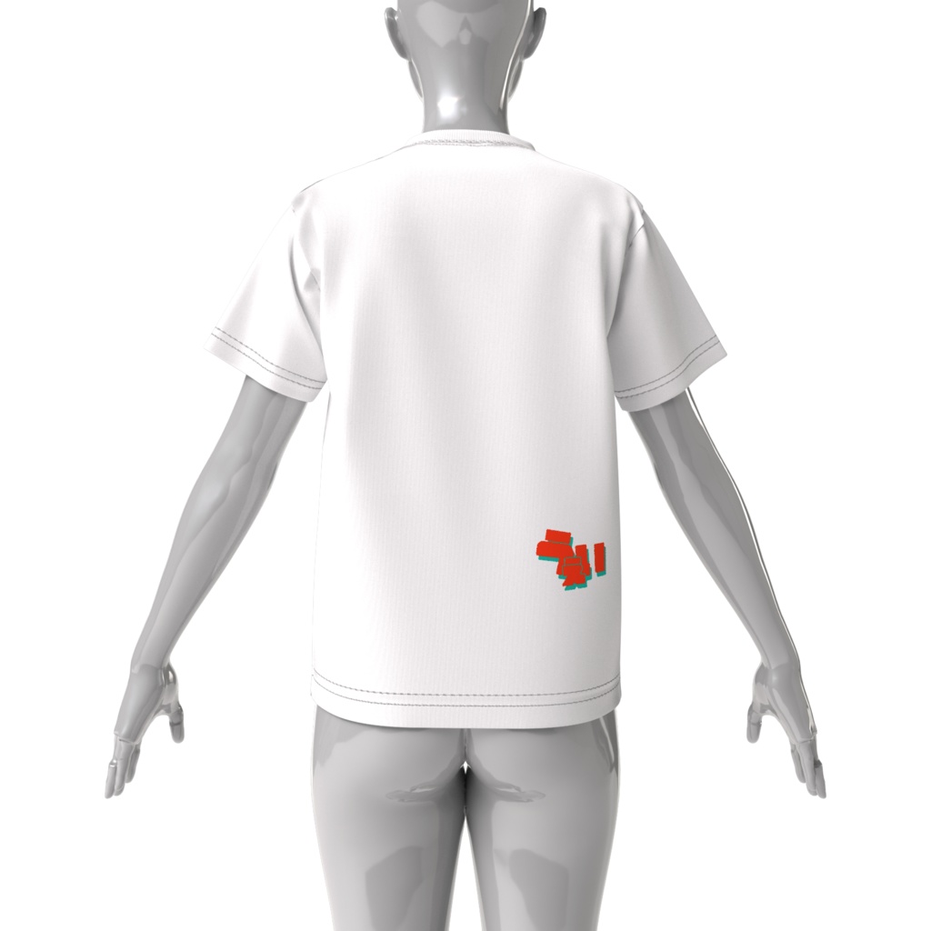 ukima_l ロゴ入りTシャツ(白)