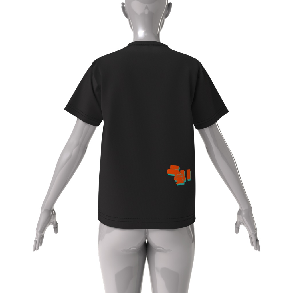 ukima_l ロゴ入りTシャツ(黒)