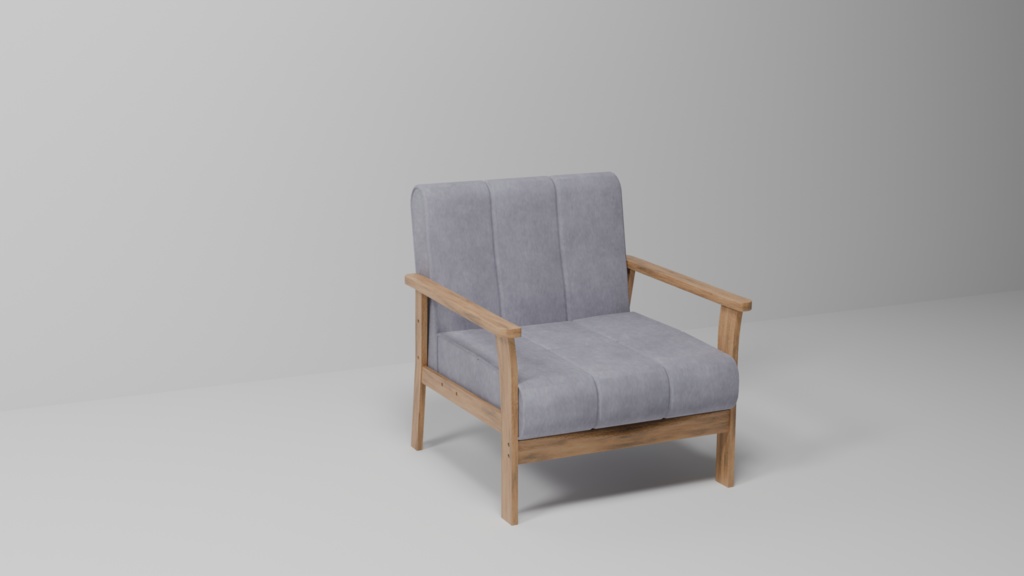 【ソファーセット】sofa set/3DCGモデル/blender【リメイク】