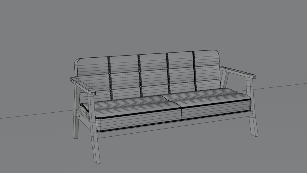 【ソファーセット】sofa set/3DCGモデル/blender【リメイク】