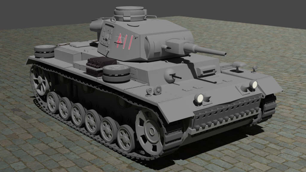 三号戦車_Panzer III / 3Dモデル