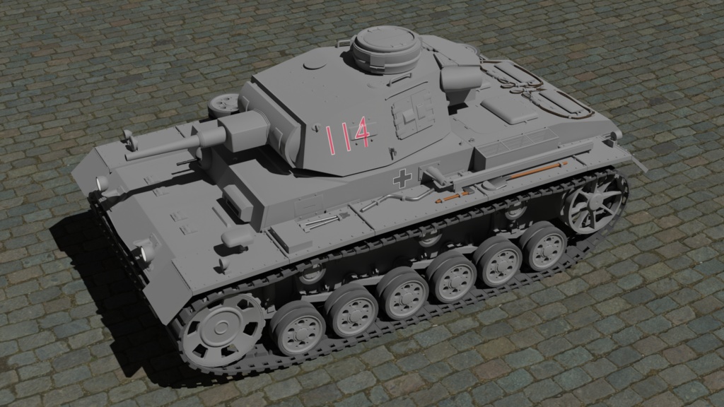 三号戦車_Panzer III / 3Dモデル