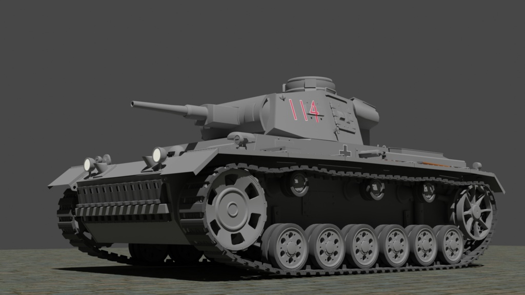 三号戦車_Panzer III / 3Dモデル