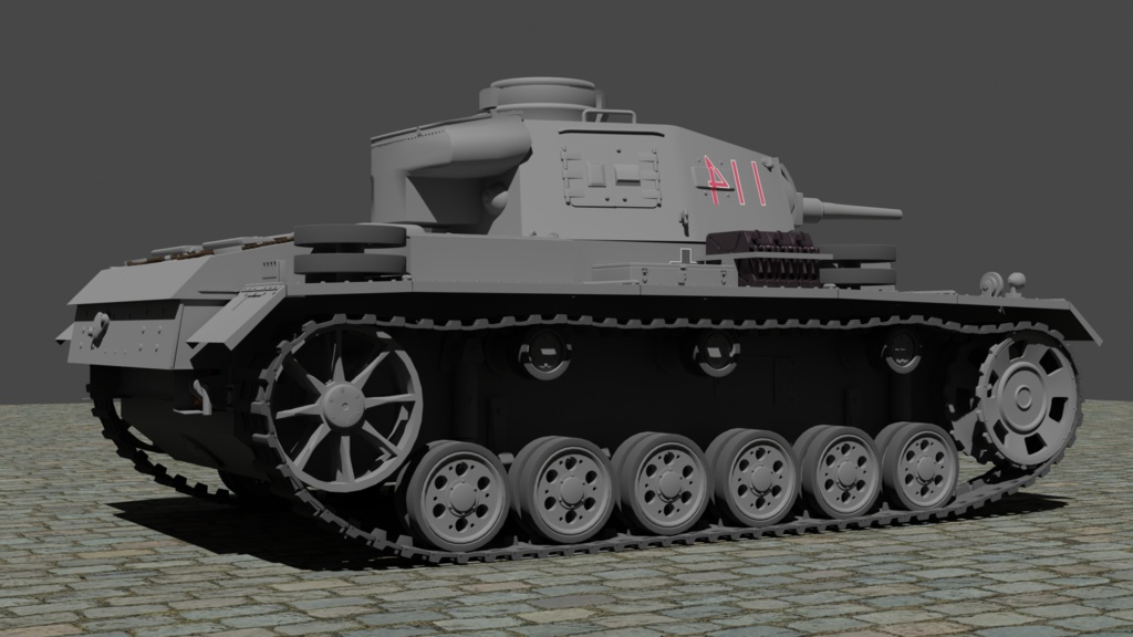 三号戦車_Panzer III / 3Dモデル