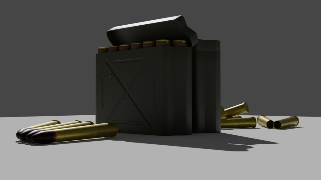 pak35/pak35対戦車砲/土嚢/砲弾BOX/砲弾/3DCGモデル/blender