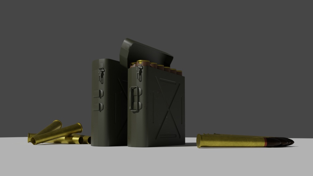pak35/pak35対戦車砲/土嚢/砲弾BOX/砲弾/3DCGモデル/blender