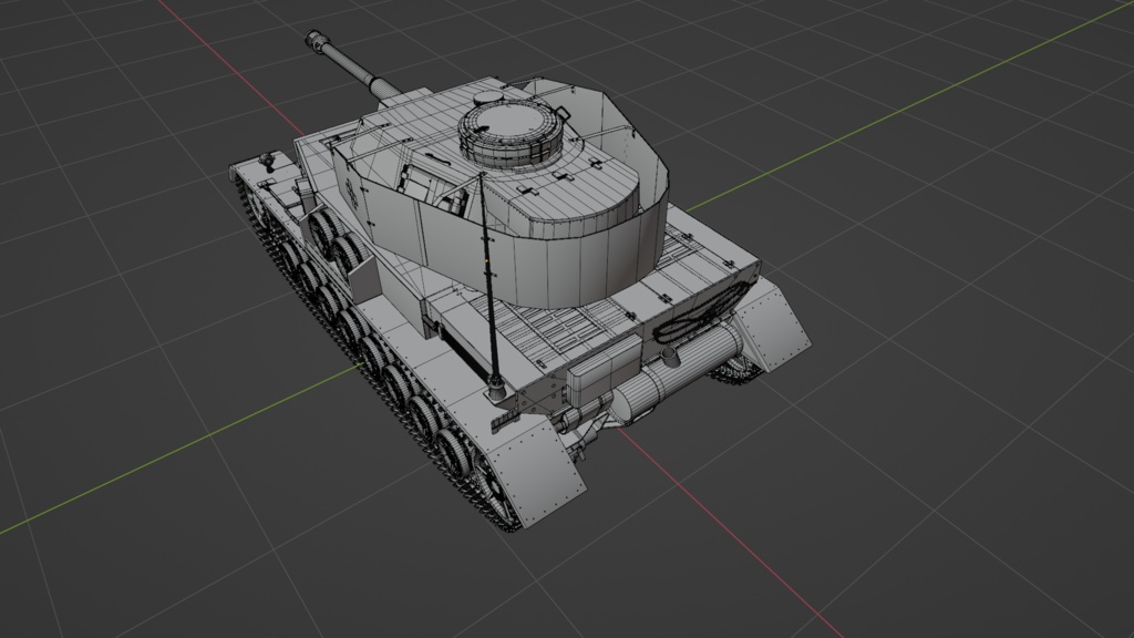 4号戦車_Panzer Ⅳ / 3Dモデル