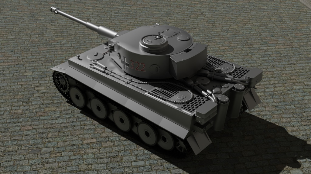 ティガーⅠ重戦車_TigerⅠ / 3Dモデル