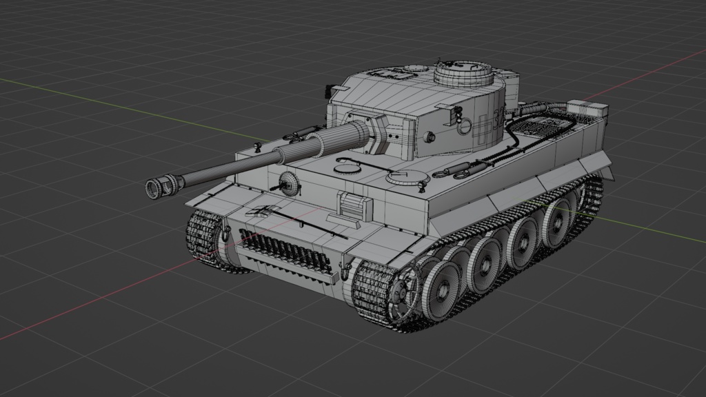 ティガーⅠ重戦車_TigerⅠ / 3Dモデル