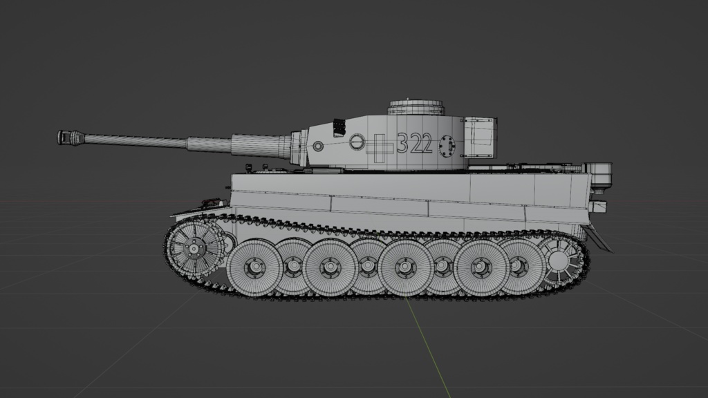ティガーⅠ重戦車_TigerⅠ / 3Dモデル