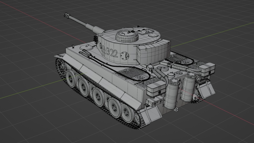 ティガーⅠ重戦車_TigerⅠ / 3Dモデル
