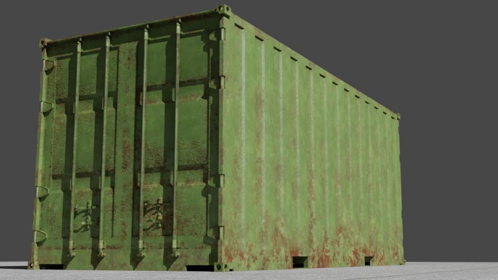 container/コンテナ/3DCGモデル/blender