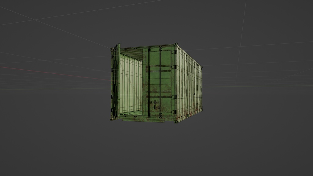 container/コンテナ/3DCGモデル/blender