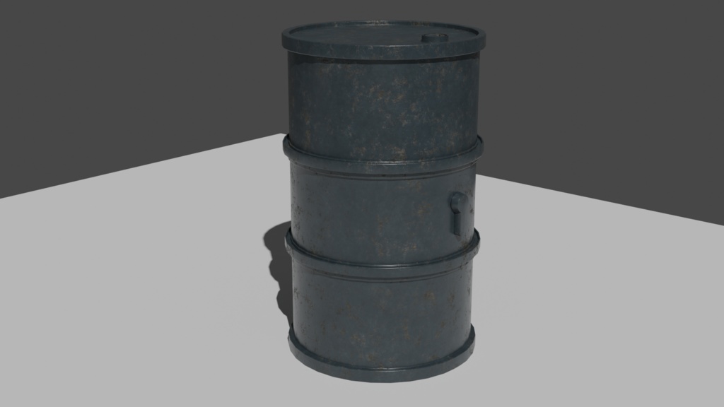 Drumcan・Jerrycan/WWⅡ/ドラム缶・ジェリカンセット/3DCGモデル/blender