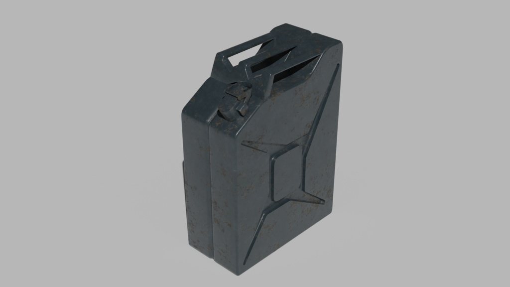 Drumcan・Jerrycan/WWⅡ/ドラム缶・ジェリカンセット/3DCGモデル/blender