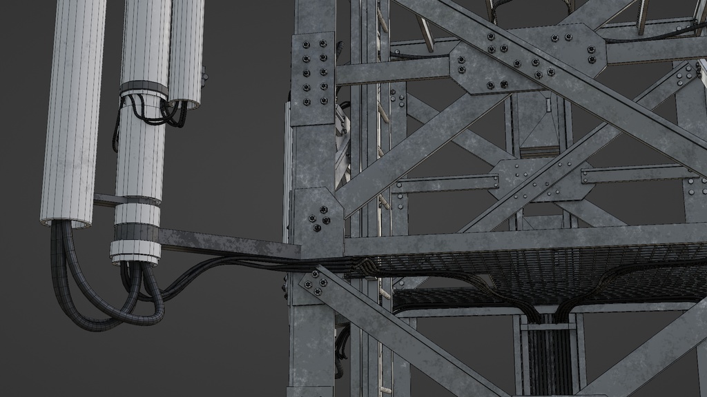 base station/基地局/3DCGモデル/blender