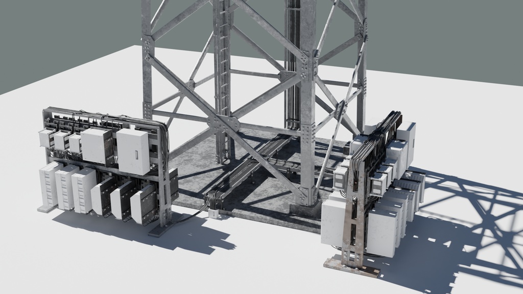 base station/基地局/3DCGモデル/blender