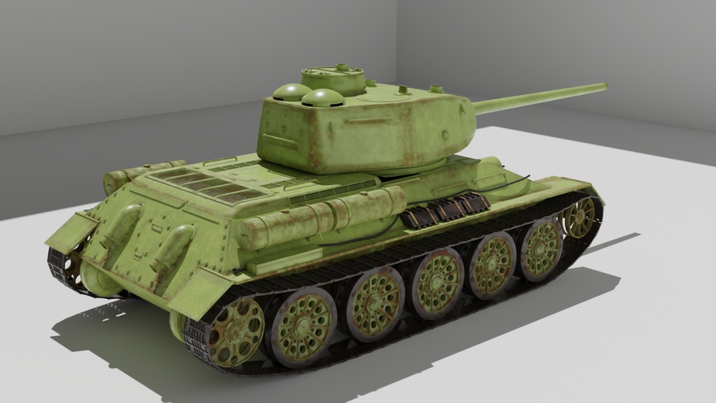 T34-85/ソ連・中戦車\3Dモデル
