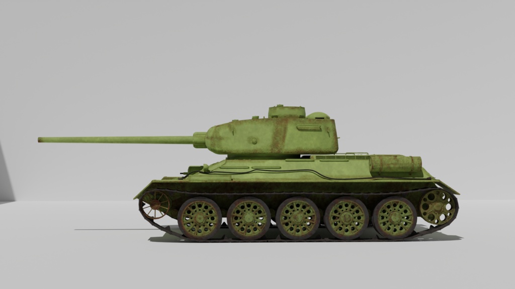 T34-85/ソ連・中戦車\3Dモデル