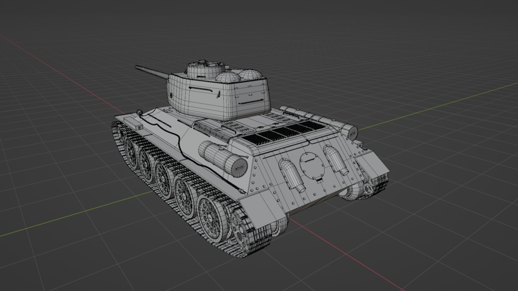 T34-85/ソ連・中戦車\3Dモデル