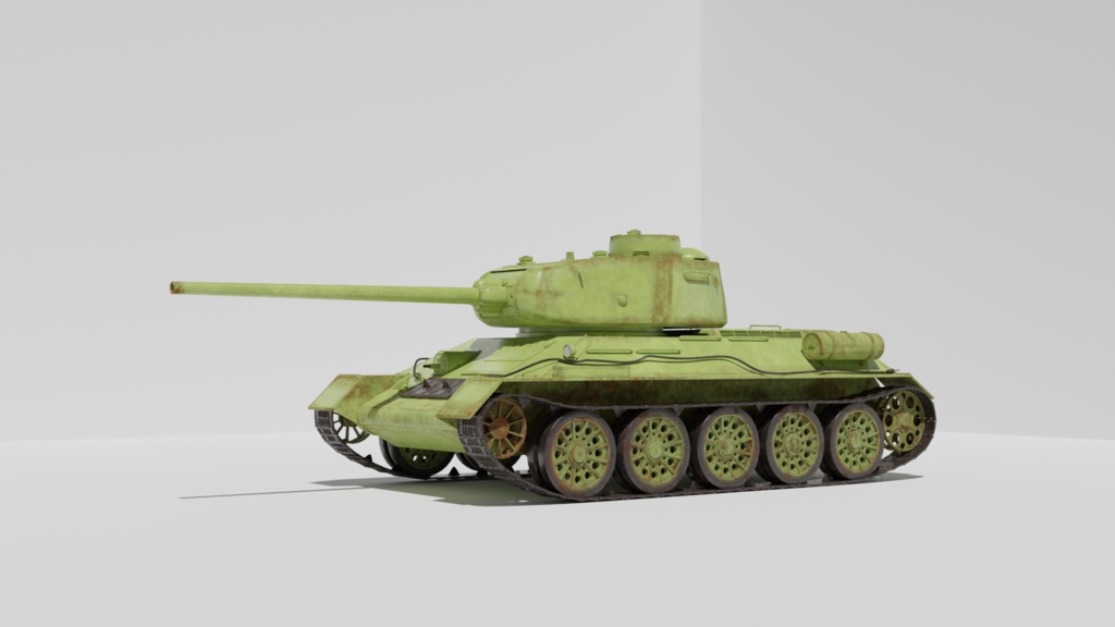 T34-85/ソ連・中戦車\3Dモデル
