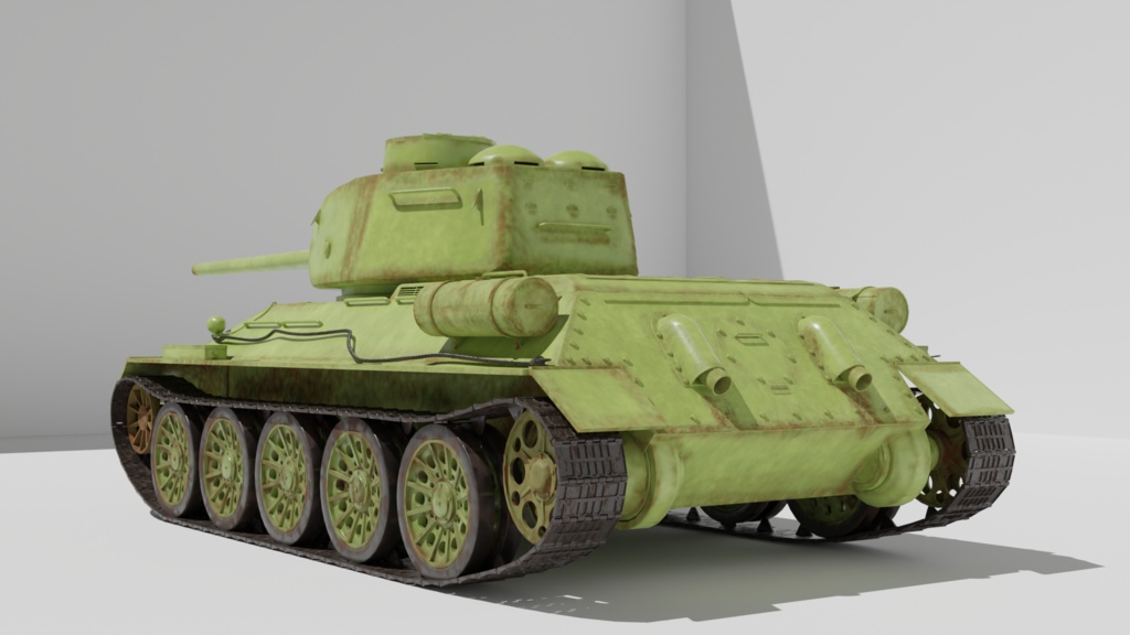 T34-85/ソ連・中戦車\3Dモデル