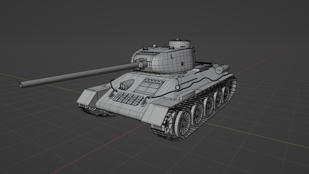 T34-85/ソ連・中戦車\3Dモデル