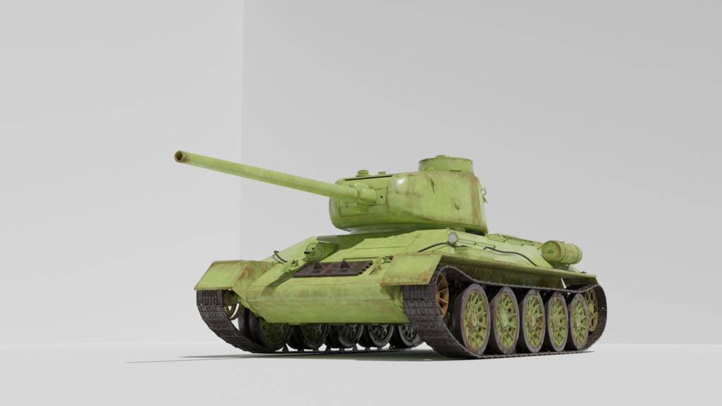 T34-85/ソ連・中戦車\3Dモデル