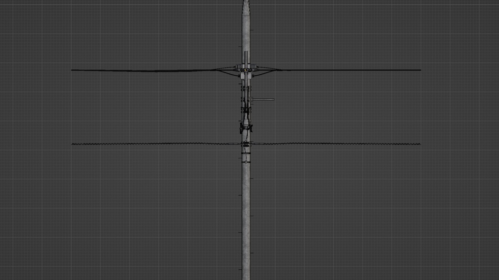 電柱2種類/power pole・2 patterns/3DCGモデル/blender