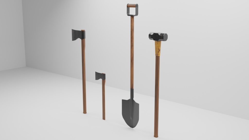 物置・ツール、段ボール類/storage room_tool_items/3DCGモデル/blender