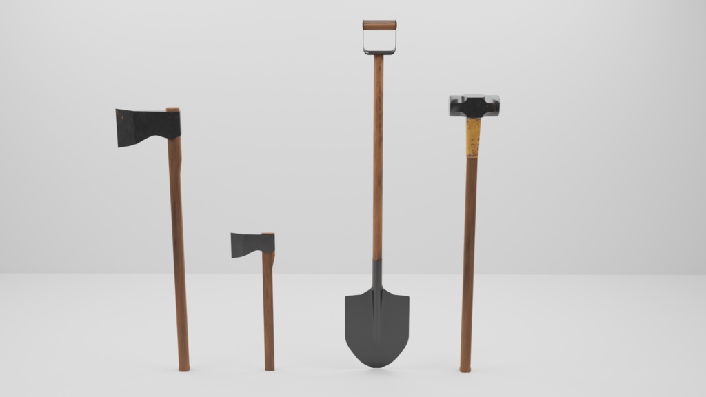 物置・ツール、段ボール類/storage room_tool_items/3DCGモデル/blender