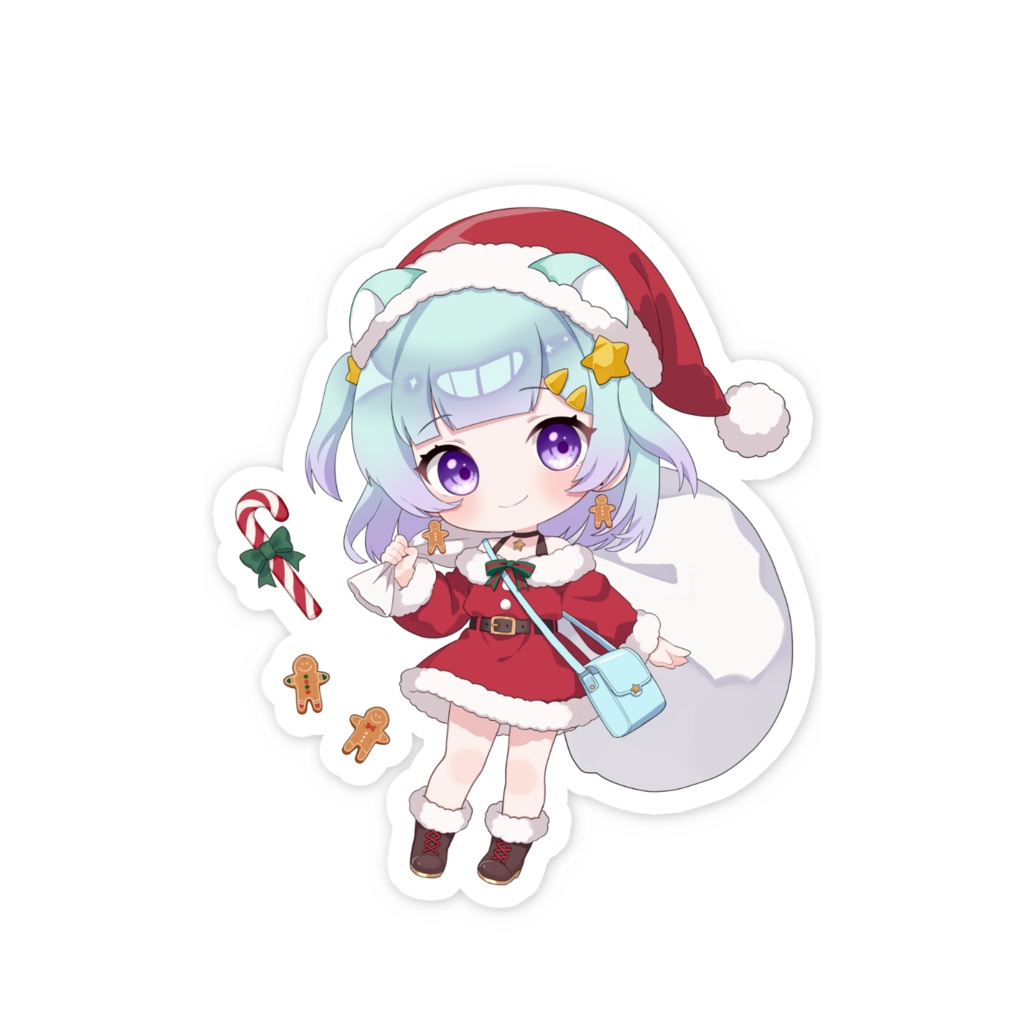 くうサンタステッカー