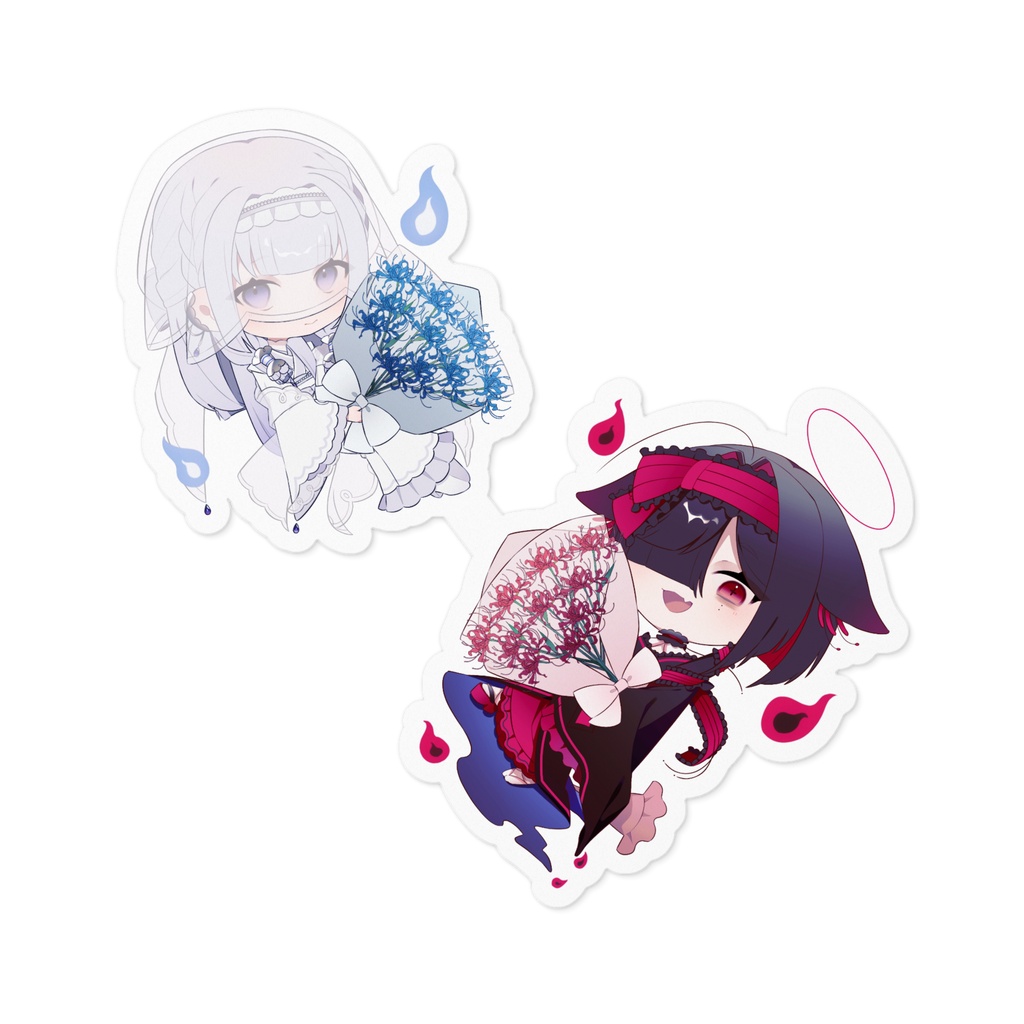 ［幽雨］一周忌記念ミニキャラステッカー