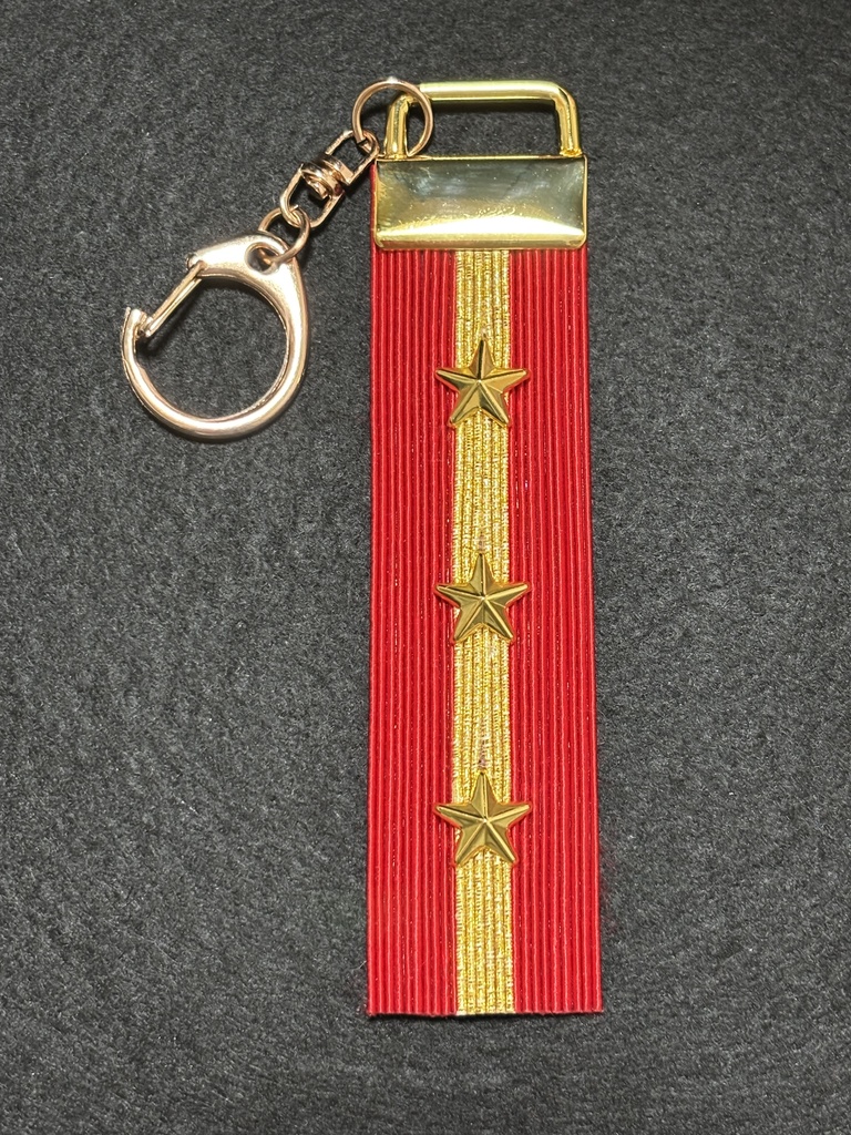 陸軍肩章型水引鍵環　陸軍曹長