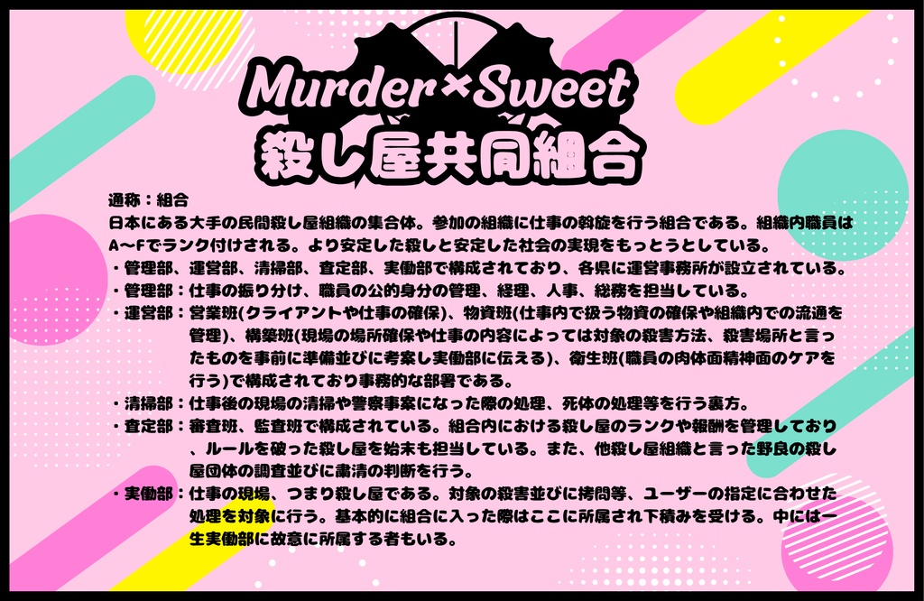 CoC6版シナリオ「Murder×Sweet~朝ご飯に魚つくと豪華だよね~」【SPLL:E188123】