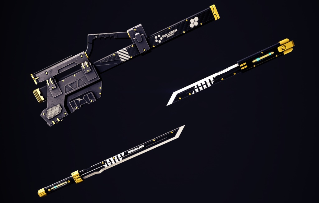 【オリジナル3Dモデル】Shinobi-シノビ-【仕込み刀】