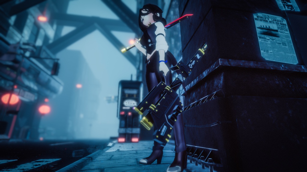 【オリジナル3Dモデル】Shinobi-シノビ-【仕込み刀】