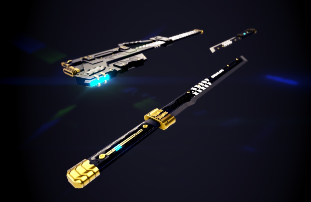 【オリジナル3Dモデル】Shinobi-シノビ-【仕込み刀】