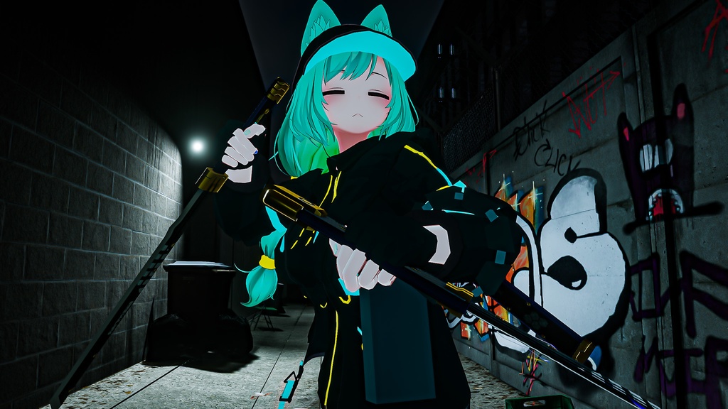 【オリジナル3Dモデル】Shinobi-シノビ-【仕込み刀】