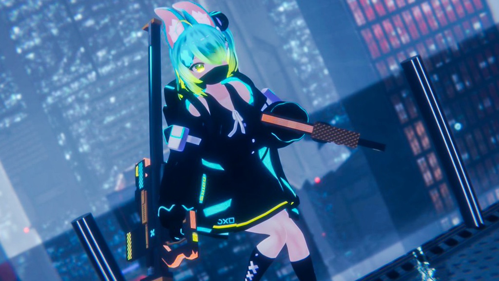 【オリジナル3Dモデル】Rascal-Knocker-ラスカルノッカー-【対暴徒用電磁旋棍】