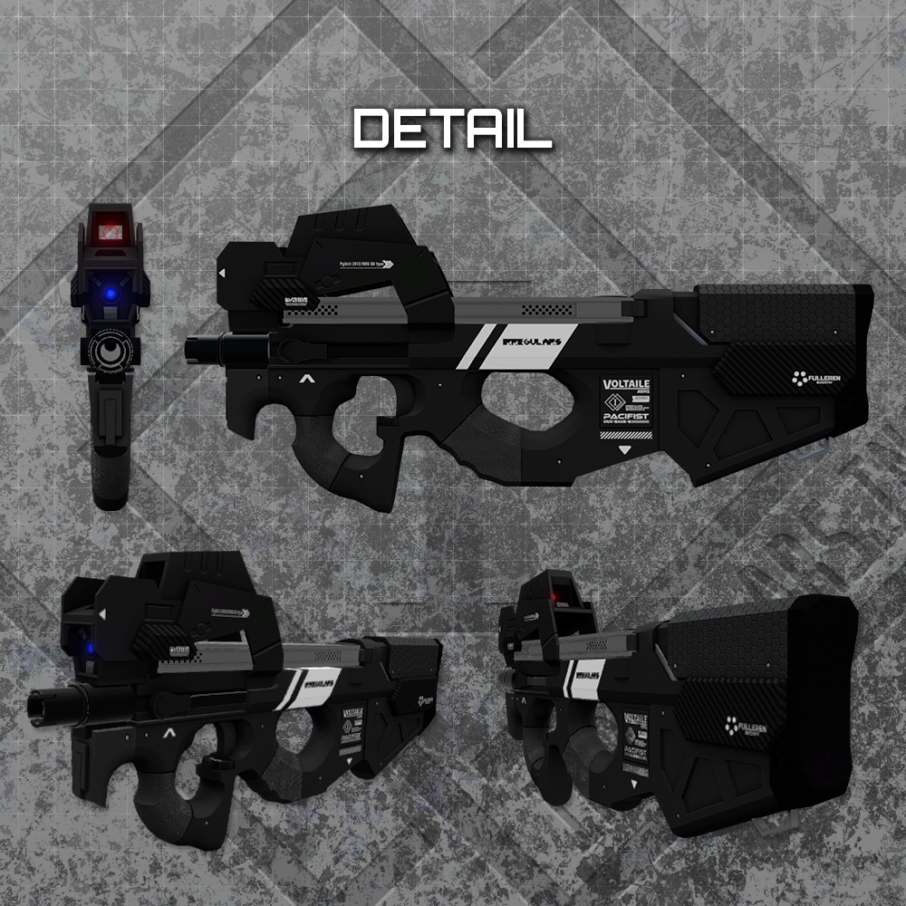 【オリジナル3Dモデル】Pacifist-パシフィスト-【Personal Defense Weapon】