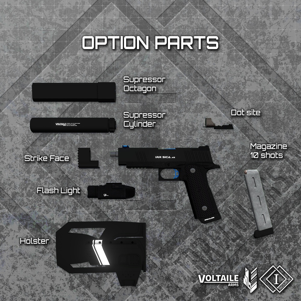 【オリジナル3Dモデル】Sica-シーカ-【HandGun】