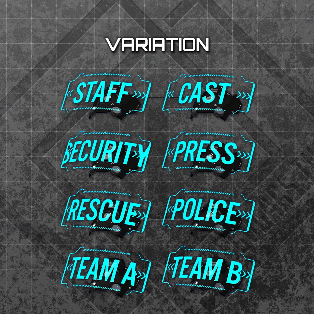 【オリジナル3Dモデル】MarkerUnit【腕章】