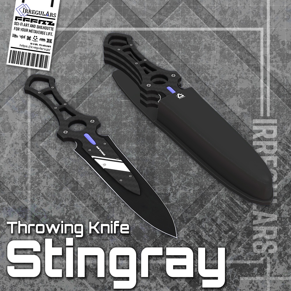 【オリジナル3Dモデル】Stingray-スティングレイ-【投げナイフ】