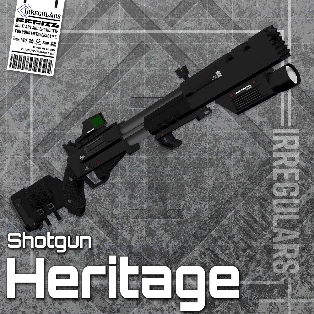 【オリジナル3Dモデル】Heritage-ヘリテージ-【ShotGun】
