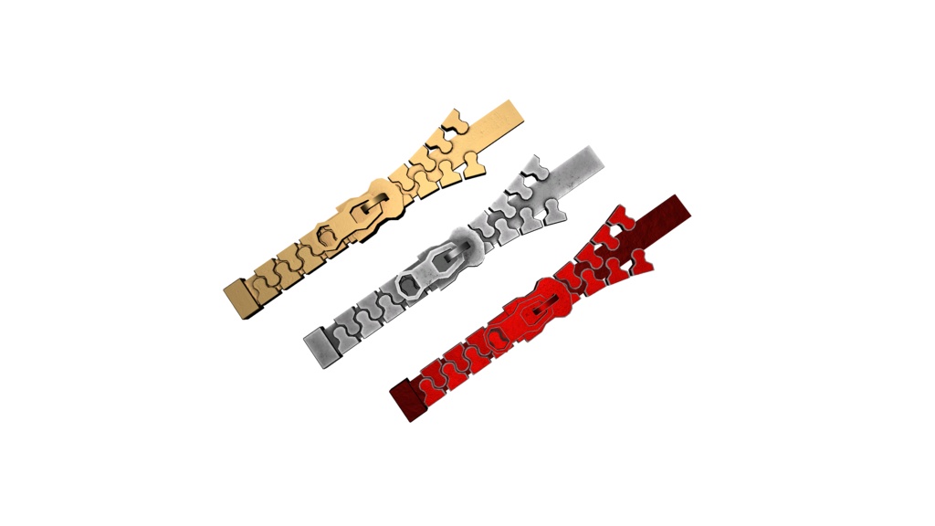 【オリジナル3Dモデル】ジッパーヘアピン【ヘアピン】