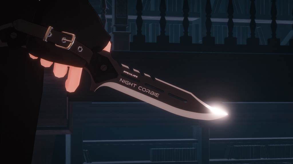 【オリジナル3Dモデル】NightCorbie-ナイトコービィ-【シースナイフ】