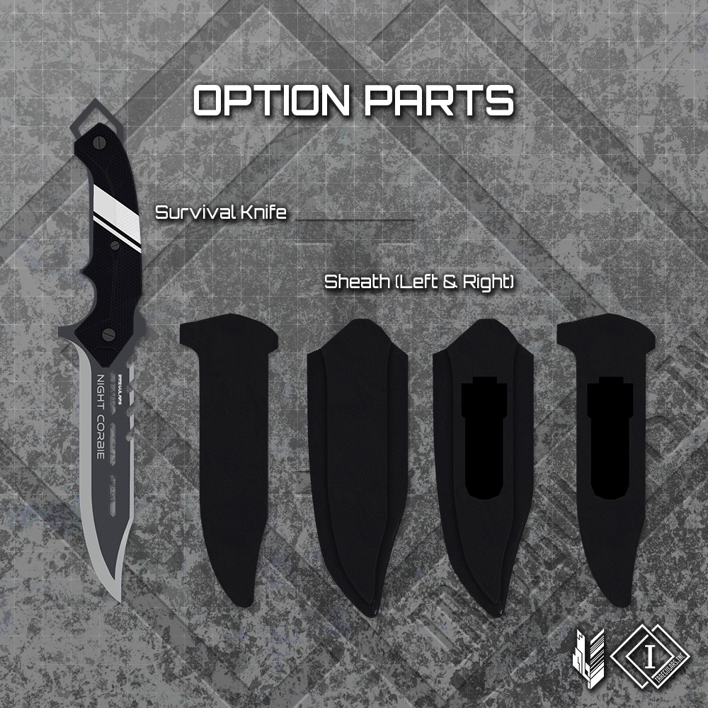 【オリジナル3Dモデル】NightCorbie-ナイトコービィ-【シースナイフ】