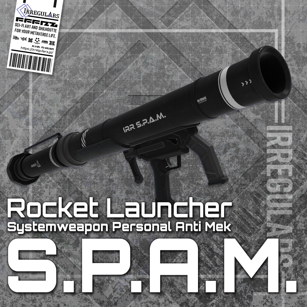 【オリジナル3Dモデル】S.P.A.M-スパム-【ロケットランチャー】