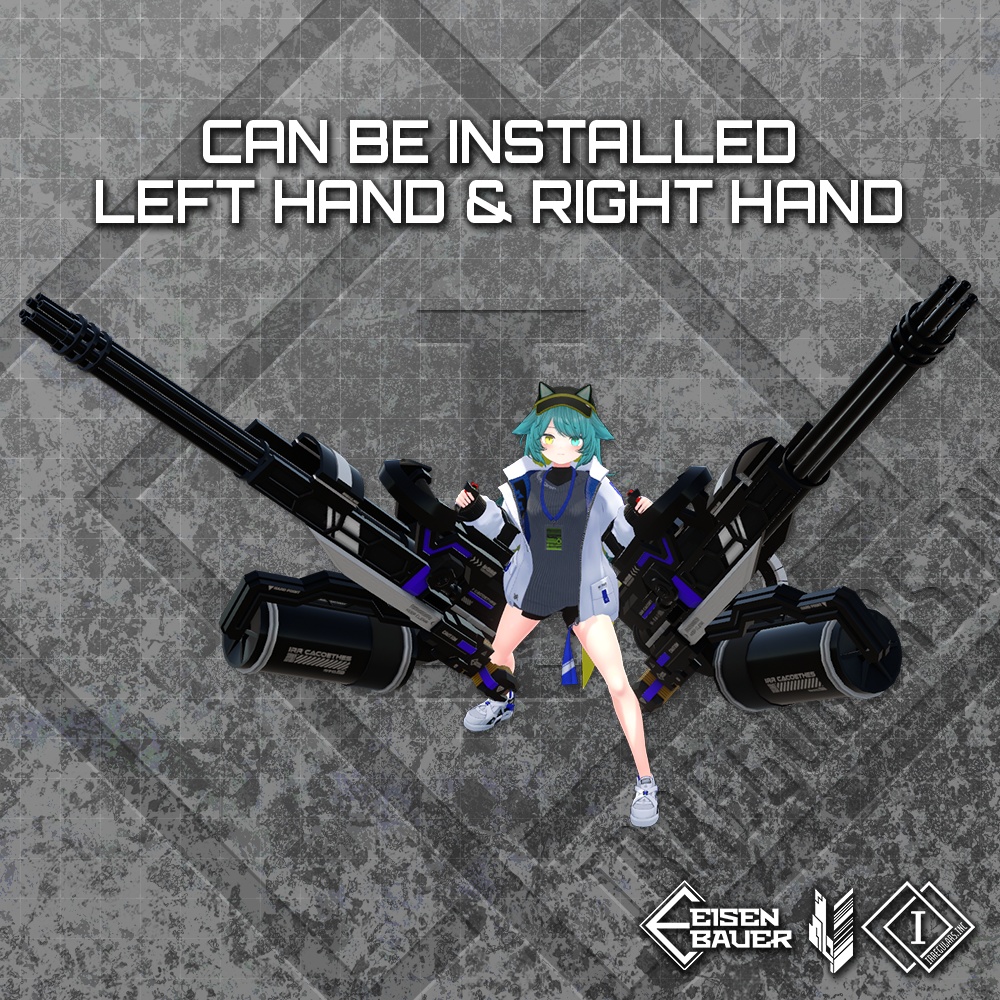 【オリジナル3Dモデル】Cacoethes-カコエテス-【ガトリングガン】